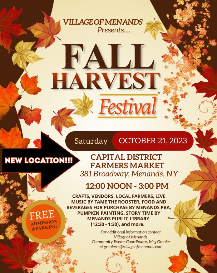 The Village of Menands presents a Fall Harvest Festival